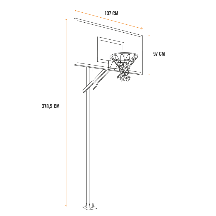 Basketballkorb Maße 2112